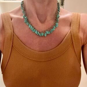 Authentic turquoise and silver necklace